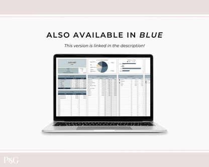 Monthly Budget Spreadsheet Template for Google Sheets - Palm &amp; Grace