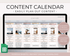Monthly Social Media Content Calendar for Google Sheets - Palm & Grace 