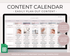 Monthly Social Media Content Calendar for Google Sheets - Palm & Grace 