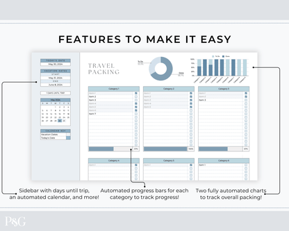 Packing List Template for Google Sheets (Commercial Multi - Client License) - Palm &amp; Grace