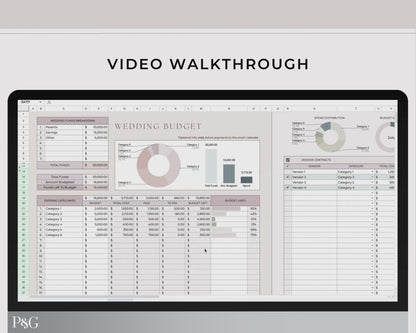 Wedding Budget Spreadsheet Template for Google Sheets (Version 2.0)