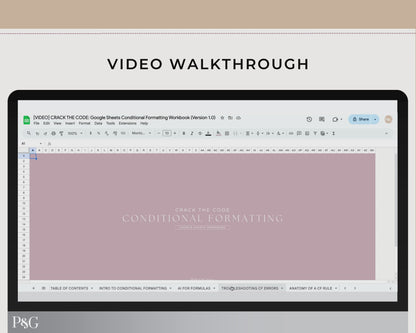 Crack The Code: Google Sheets Conditional Formatting Workbook