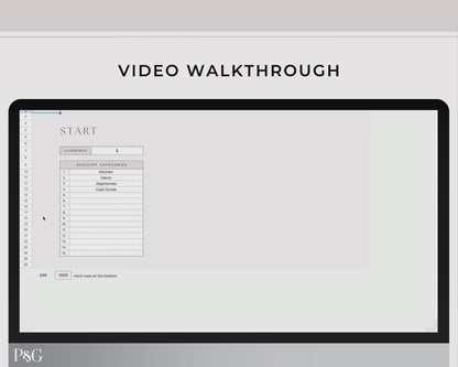 Wedding Registry Planner Template For Google Sheets