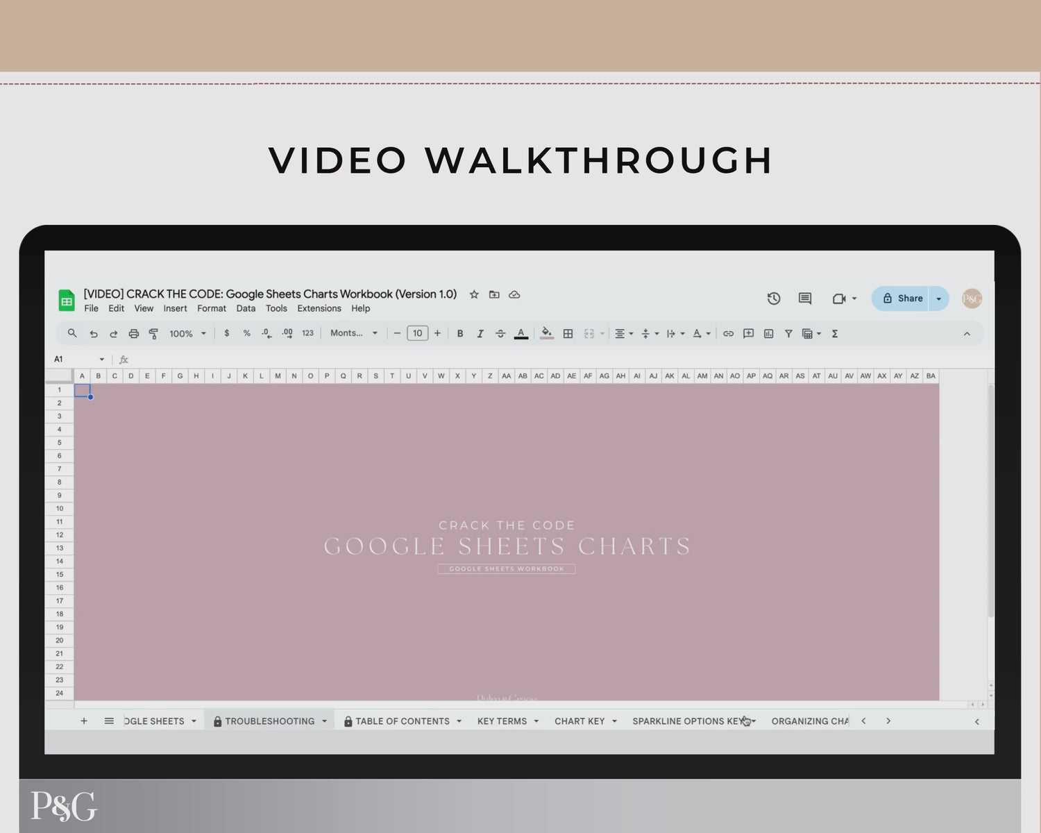 Crack The Code: Google Sheets Charts Workbook