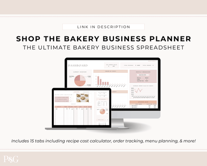 Recipe Cost Calculator Spreadsheet for Google Sheets - Palm &amp; Grace 