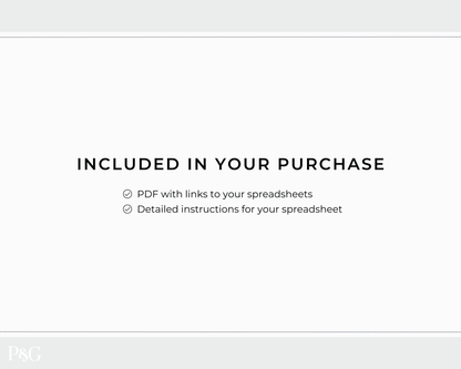 Savings Tracker Google Sheets Spreadsheet Template - Palm &amp; Grace