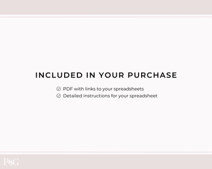 Savings Tracker Google Sheets Spreadsheet Template - Palm &amp; Grace