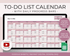 To - Do List Calendar Spreadsheet for Google Sheets - Palm & Grace