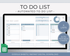 To Do List Spreadsheet Template for Google Sheets - Palm & Grace