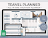 Travel Planner Spreadsheet Template for Google Sheets - Palm & Grace