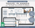 Travel Planner Spreadsheet Template for Google Sheets (Commercial Multi - Client License) - Palm & Grace