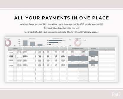 Wedding Budget Spreadsheet Template for Google Sheets (Version 2.0) - Palm &amp; Grace